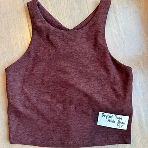 Beyond Yoga Maroon Tank Top